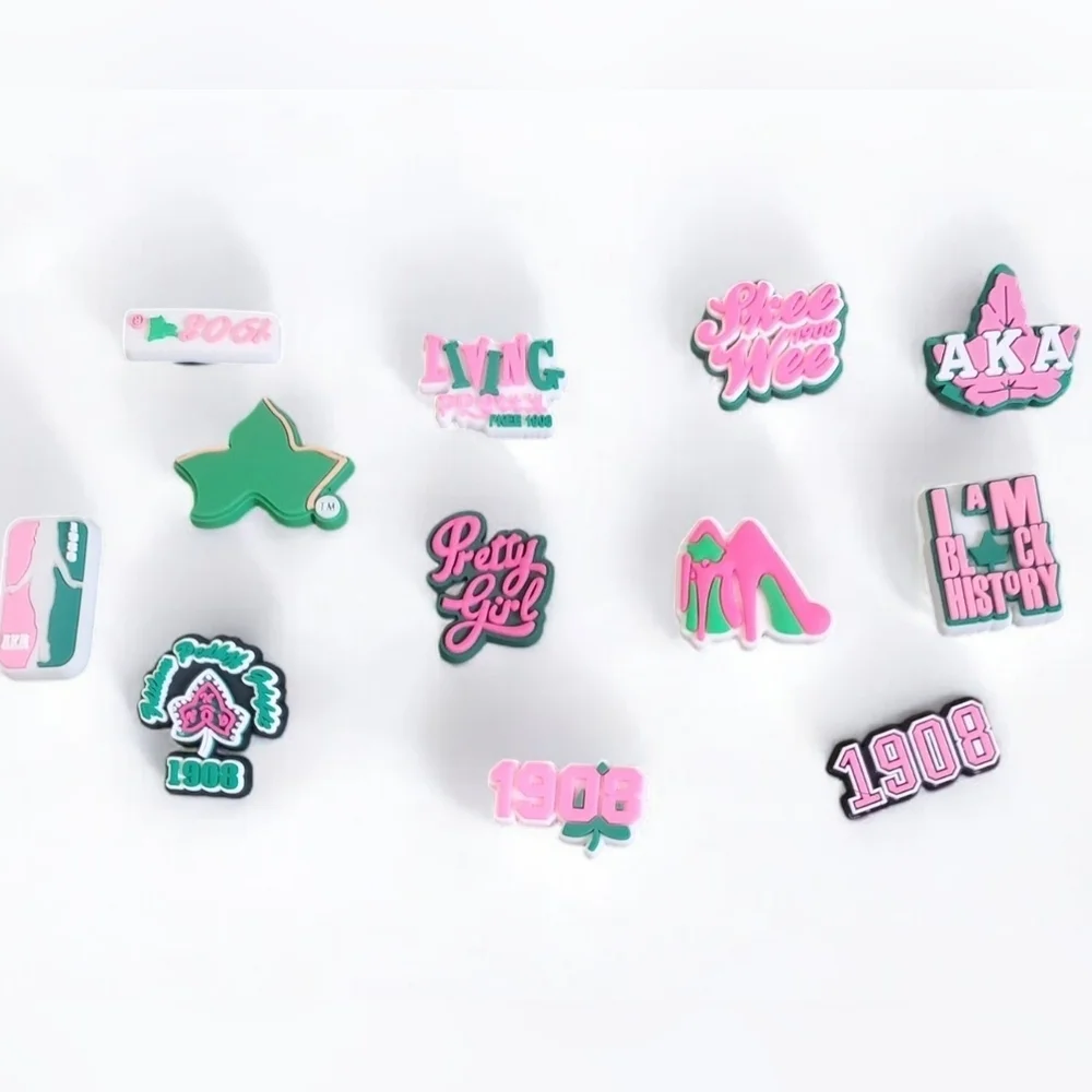 AKA Sorority Croc Charms - Picture 1 of 2